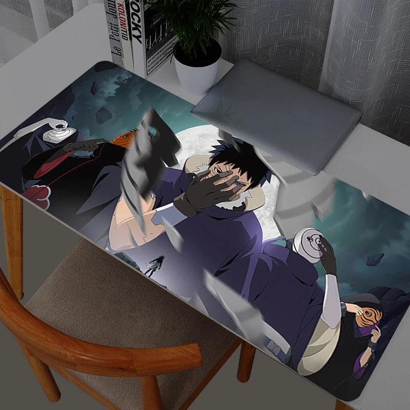 Naruto Obito Uchiha Large Mouse Pad Office Desk Mats PC Gaming Accessories XXL Mouse Pad Laptop Keyboard Mat Mouse Pads