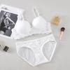 Young Girl Lace Gathered Push-Up Bra Set - Wire-Free + Single Piece Option