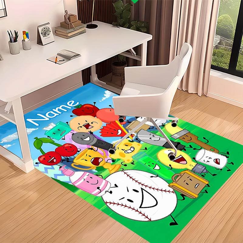 Custom personalization nanimate Insanity Print Area Rug - Soft, Washable Non-Slip Indoor Mat,Living Room,Home&Office Decorative Rug