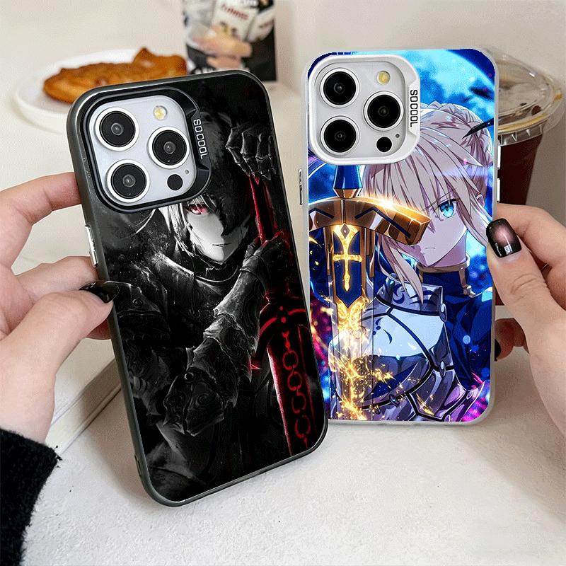 Fate Zero Stay Night Saber Soft Phone Case for iPhone 15 16 17 Pro Max 17Air 16E 14 Plus 13 12 Mini Shockproof Cover Back Shell