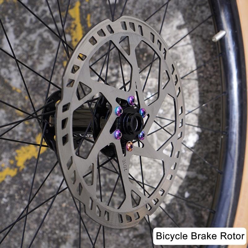 Stainless Steels Bicycles Disc Brake Rotor with Screws 140/160/180/203/220mm Bike Brakes Rotor Adapter Easy To Install