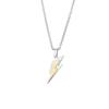 Stainless Steel Zeus Thunder Necklace Lightning Charm for Men and Women Hip Hop Trend Street Party Cool Jewelry Anniversary Gift