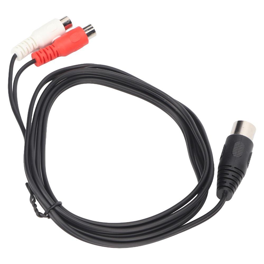 Professional Sound Instrument Cable 1.5m / 4.9ft 8 Pin Male to Female 2RCA  Instrument Connection