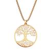 New Tree of Life Pendant Sweater Chain Retro Hollow Necklace Men's and Women's Fashion Accessories