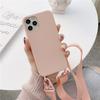 Lanyard Phone Case Soft Silicone Crossbody Strap  Mobile Phone Case for iPhone 14 Pro Max SE Soft Phone Case