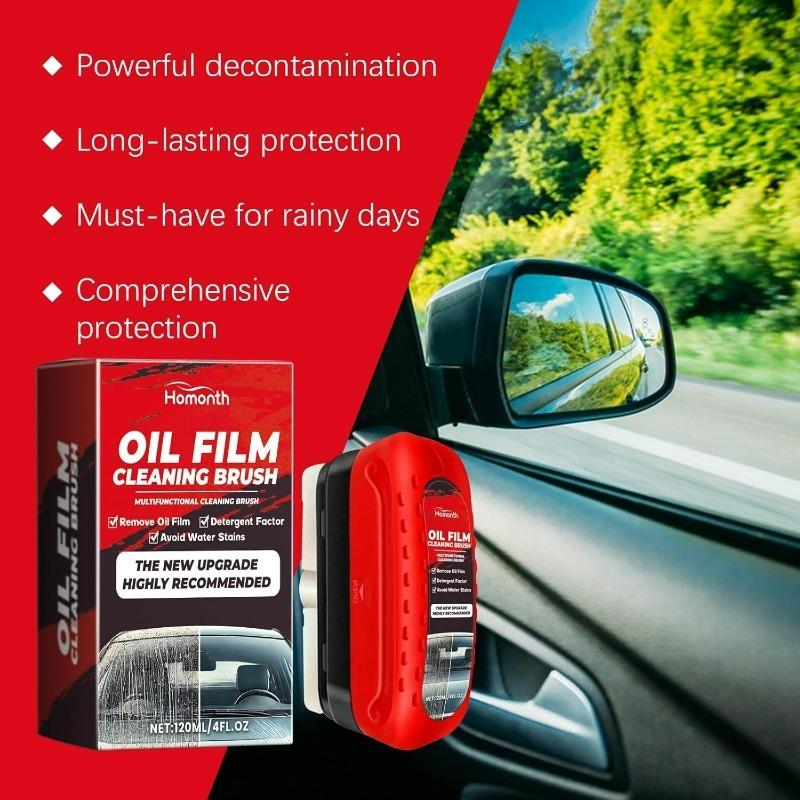 Oil Film Cleaning Brush New Glass Coating for Windshield Glass Oil Film Remover Strong Front Windshield Remover for Windshield