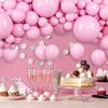 120PCS pink latex balloon set suitable for birthday parties, weddings, Valentine's Day party decorations