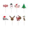 Christmas Theme Cake Topper Set
