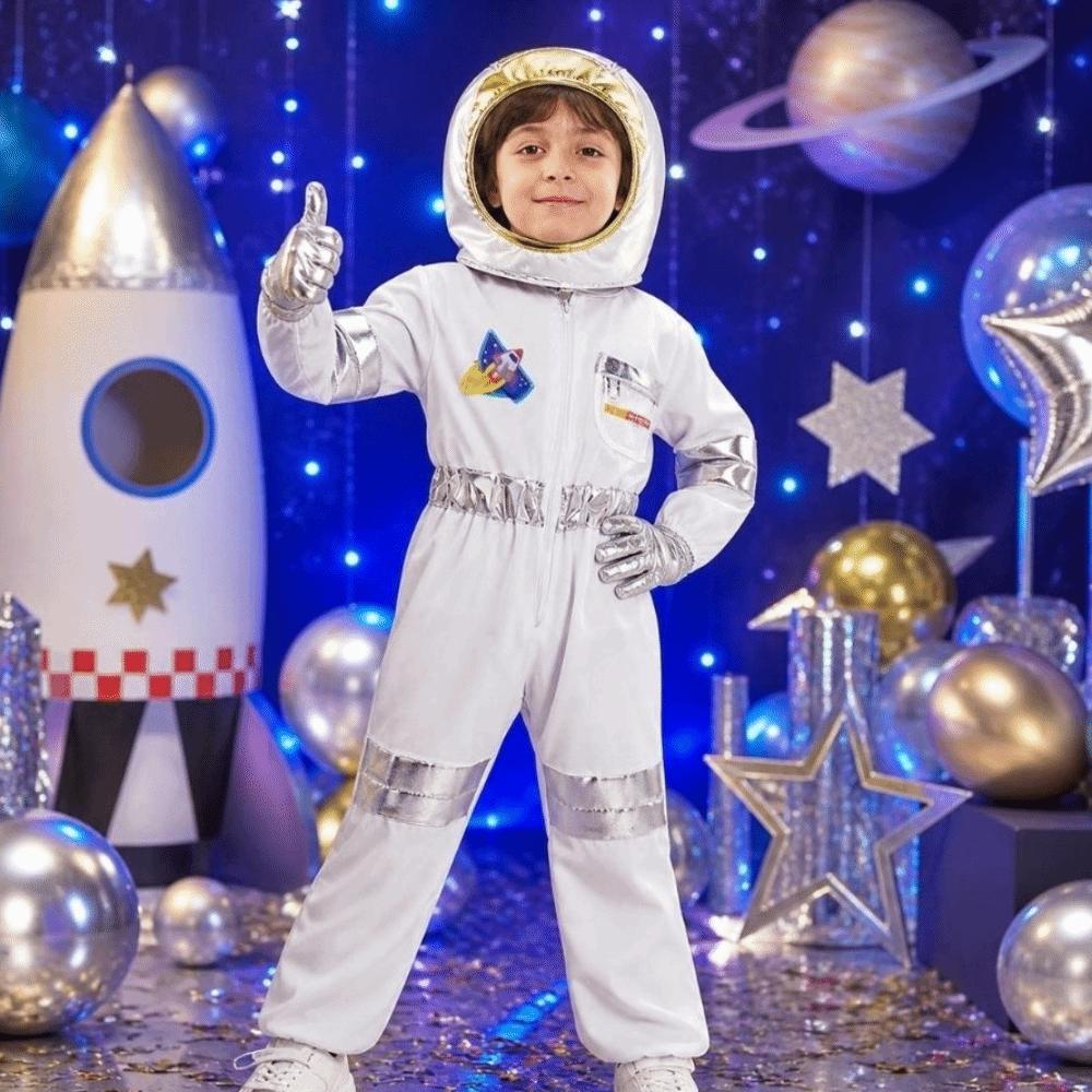 With Gloves Spaceman Costume With Hat Space Suit Bodysuit Cosplay Costume Role Play