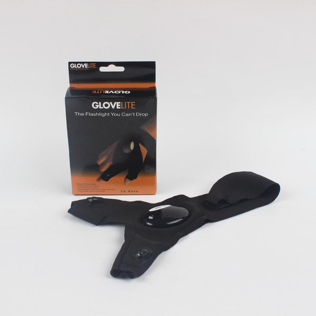 LED Light Fishing Gloves - Breathable Outdoor Night Glowing Finger Flashlights