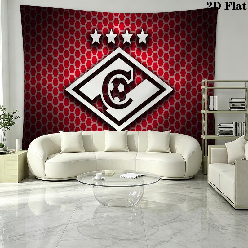FC Spartak Moscow Wall Tapestry Aesthetic Wall Hanging Printed Fabric Blanket Decorative Tapestries for Bedroom Living Room Home Decor