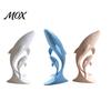 Minimalist Whale Statue for Desktop 3D Printed Ornaments, Mother And Child Figurines, Nordic Style Table Decor Modern Double Sculpture Home