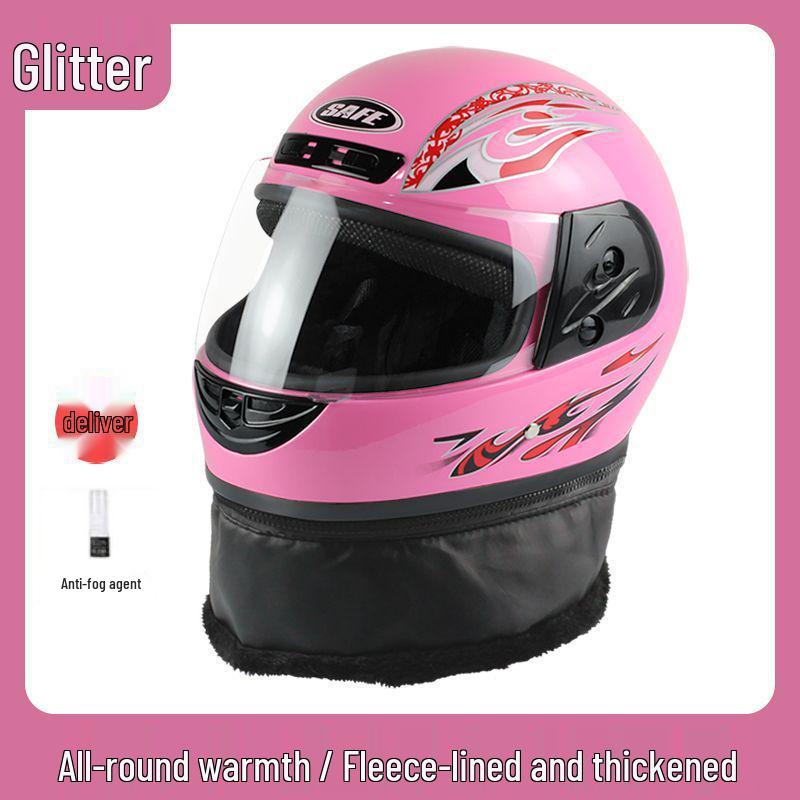 Unisex Winter Neck Gaiter & Full Face Helmet with Anti-Fog, Warmth for Electric Scooter - Ideal for All Seasons
