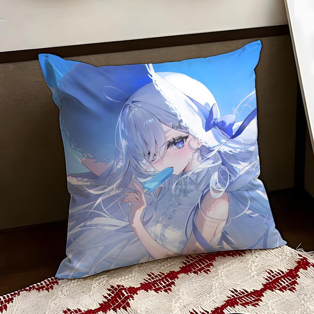 DDeath Game Series anime Cushion Cover Reversible Soft Durable Pillow Cover Home  Car MultiScene Use for Daily Comfort