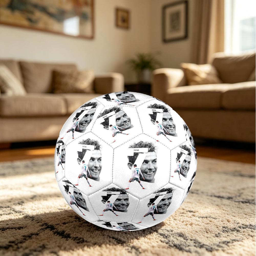Ronaldos Number Seven Size 5 PU Material Seamless Wear Resistant Match Training Football Futbol Voetbal Bola 0706a88