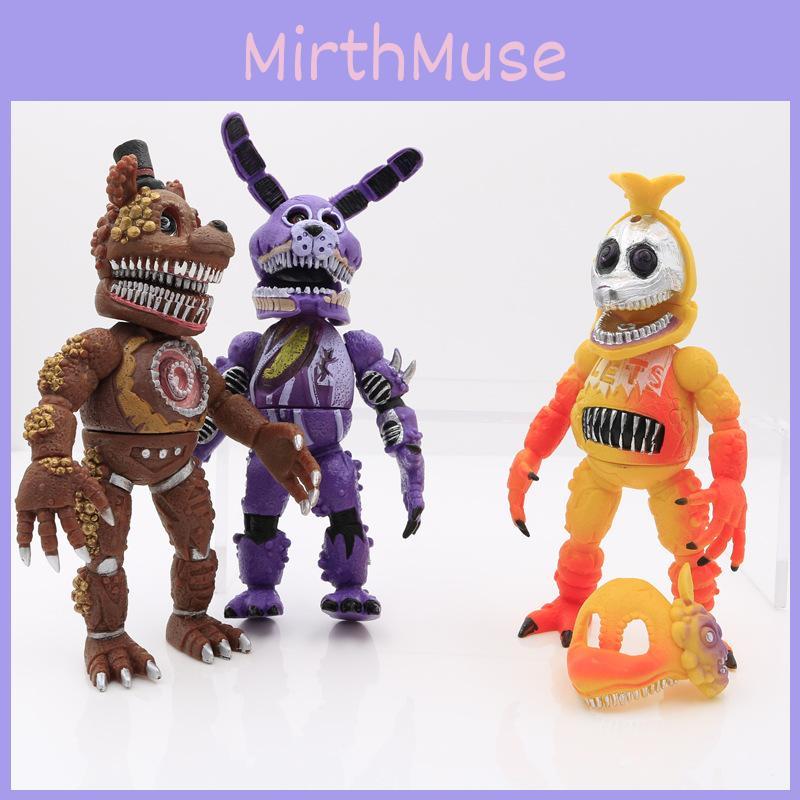 Vibrant 6pcs Fnaf Five Nights At Freddy's Light Up Action Figures For Kids