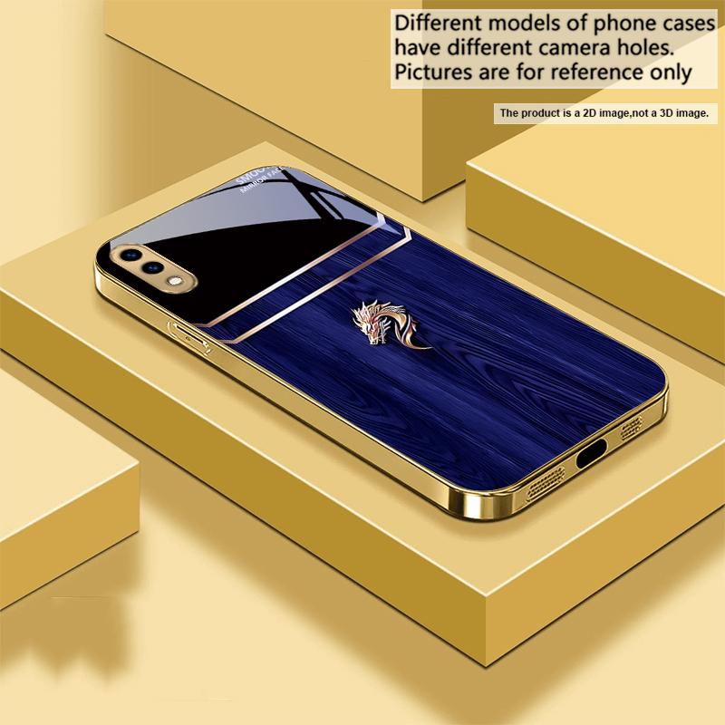 

Brilliant golden dragon For Samsung A 01 52S A04 A05S A10 A12 13 22 23 24 36 42 M02 Note 10 20Ultra 8 9 Golden glass phone case Galaxy Note8