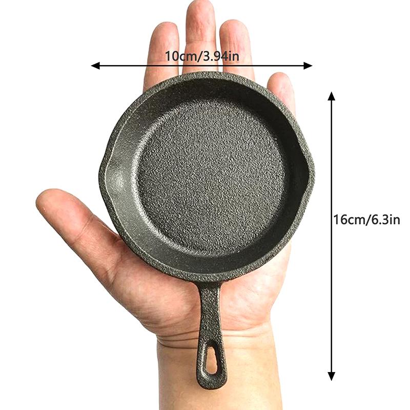 

Мини-сковорода для омлета из чугуна, антипригарная, для омлета, пельменей, божественные горячие сковороды, для завтрака, омлета, портативная, уличная посуда