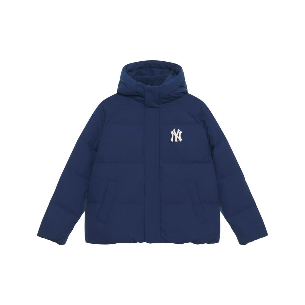 New MLB MLB Preppy Style Collection New York Yankees FW24 Down Jacket Unisex Light Navy Blue 3ADJV1046-50NYL