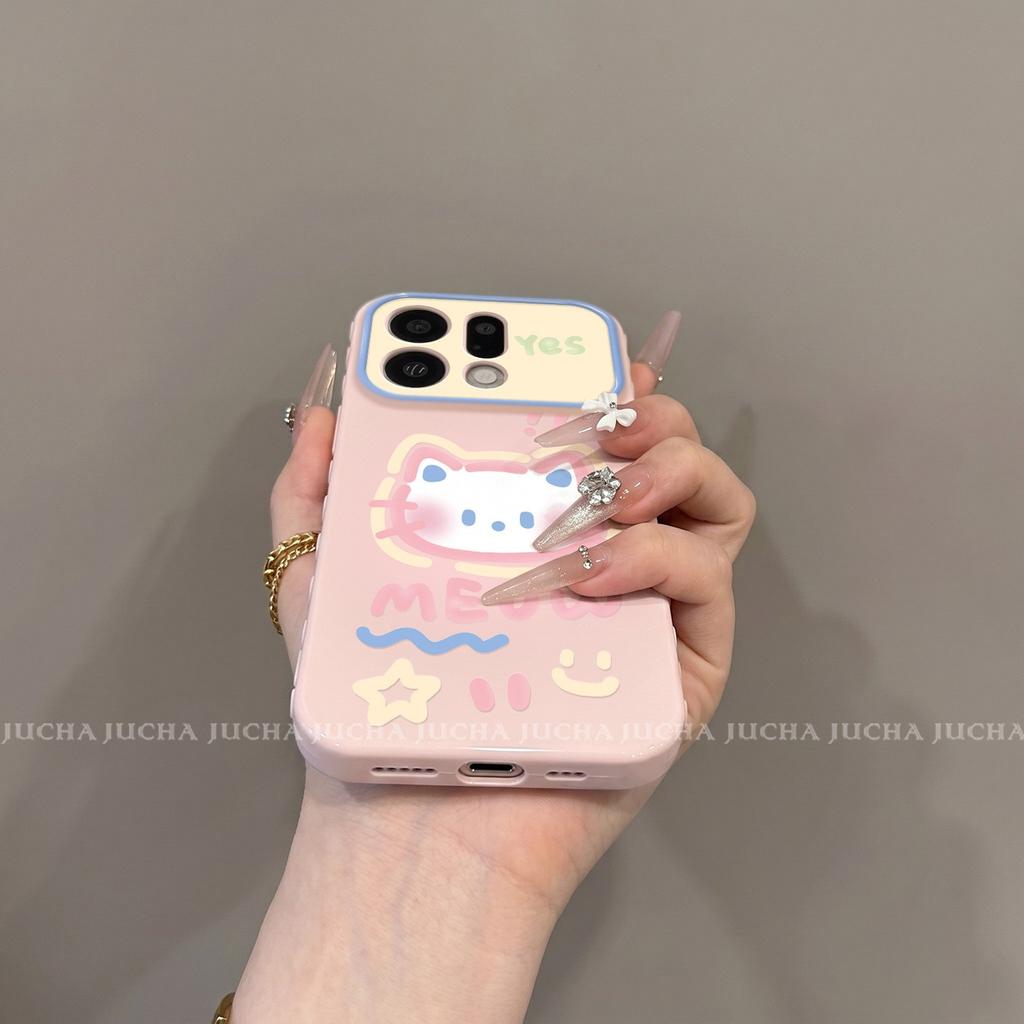 Applicable to oppofindx1 mobile phone case creative new female x1pro cartoon x1ultra full smudge graffiti cat