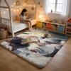 Floor Mat Soft Flannel Rug Non-Slip Absorbent Mat for Bathroom Bedroom Home Decor Z-Zayne Deepspace Love