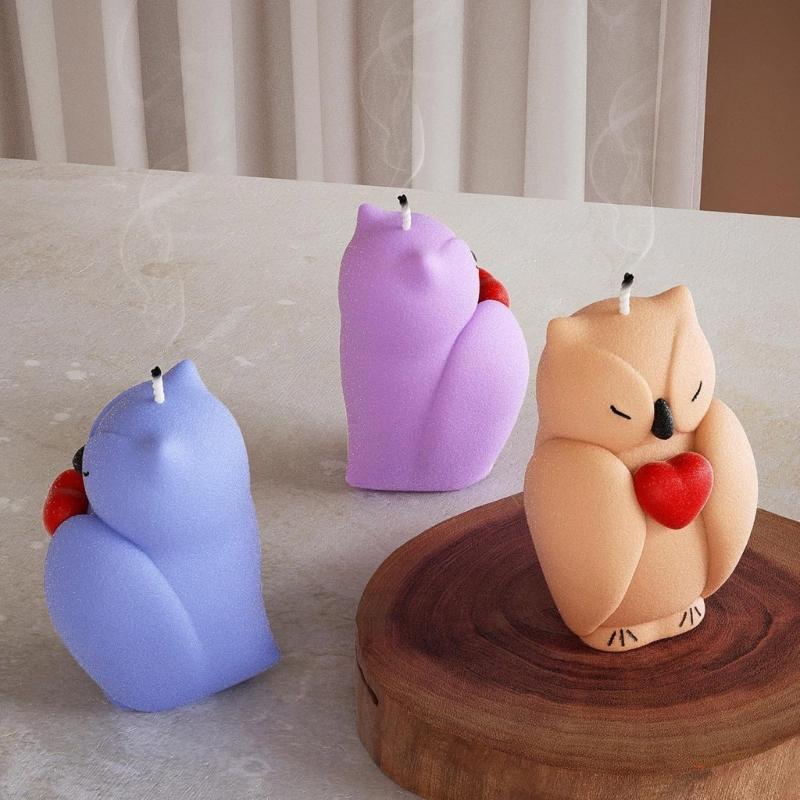 Animal Shaped Candle Mold Gypsum Ornament Mould Home Decoration Molds Handmade Jewelry for Aromatherapys Enthusiasts