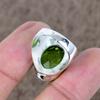 Peridot Genstone Handmade 925 Sterling Silver Jewelry Ring Size 6.5 KKG-541