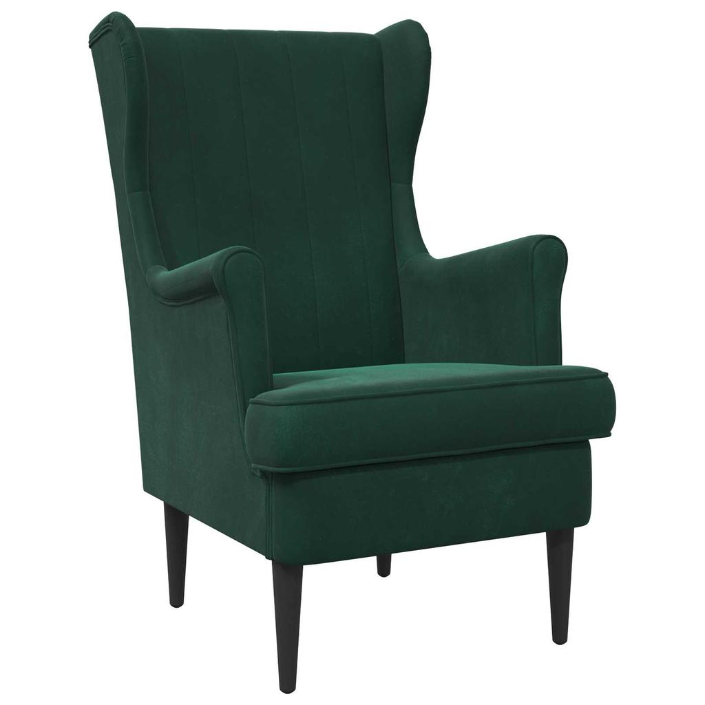Armchair Dark Green Velvet