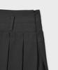 Pallet Double Layered Pleated Skirt Charcoal