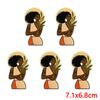 10pcs /Lots Fashion Black Girl Magic Mbroidered Patches Cartoon Letter Slogan Patch Iron On Patches For Clothing Jackets Diy 
