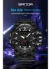 Sanda Youth Fashion Luminous Waterproof Shockproof Alarm Men's Watch