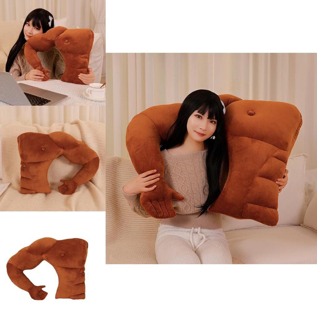 Soft Plush Male Friend Body Pillow With Arm Support For Gift And Comfort
