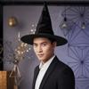 Non Woven Base Wired Wizard Cap Shapeable Ruched Pointy Hat Velvet Witch Hat  Masquerade Ball