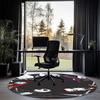 The Nightmare Before Christmas Printed Round Rug Carpet Chair Rug Area Rug Entryway Doormats,for Office Chair Living Room Bedroom Kitchen Room.