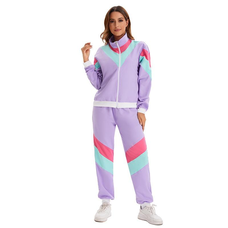 Popular Adult Men's and Women's Vintage Disco Costumes Hippie Ball Stage Performance Suits