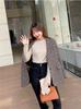 Women's Ruffled Half-High Collar Knitted Top - Stylish Spring/Autumn Base Layer Sweater, 2026 New Style