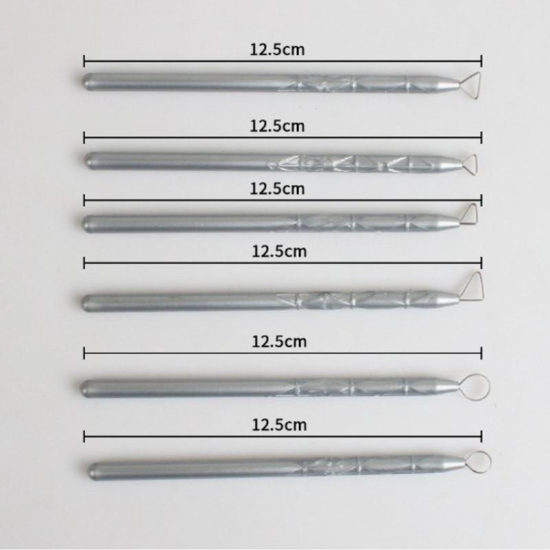 

6pcs Pottery Tool Shaping Knives Clay Scrapers for Hand-made Engraving Tool Details Depiction Carve