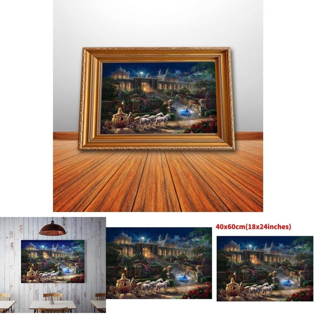 Meerjungfrauen-Prinzessin Leinwand Wandkunst Modernes Märchen Kinderzimmer Dekor Malerei