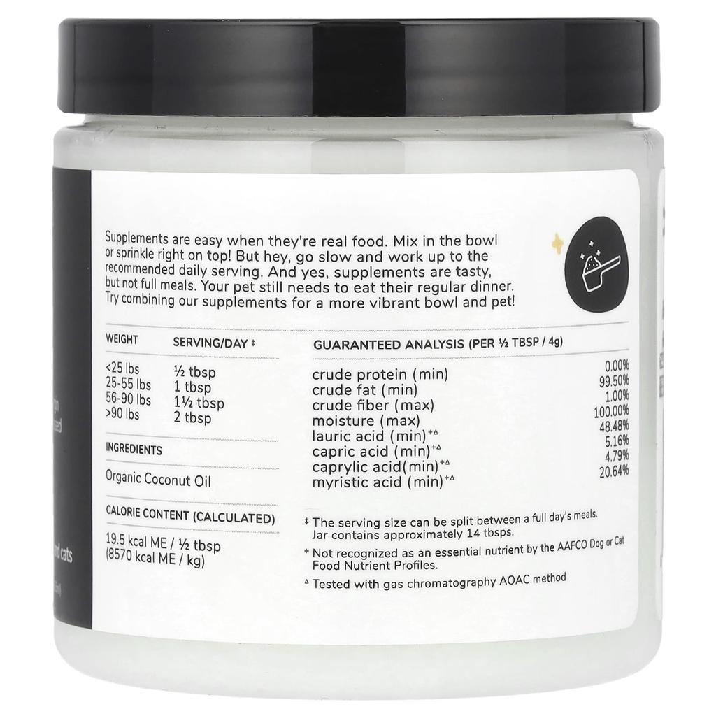 Kin+Kind, Coconut Oil, for Dogs and Cats, 236.5 Ml (8 Fl Oz)
