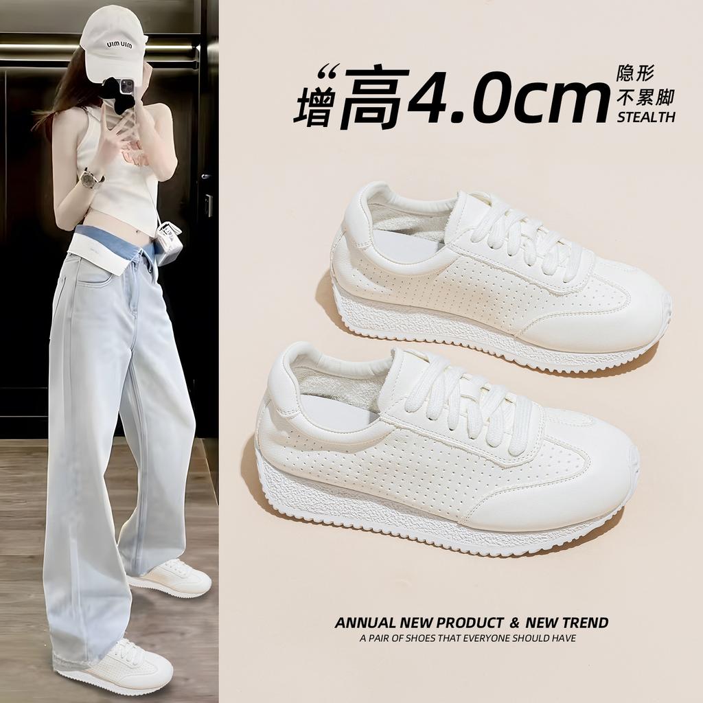 Women's Summer New Thick-soled Heightening Hollow Breathable Casual Sports Shoes