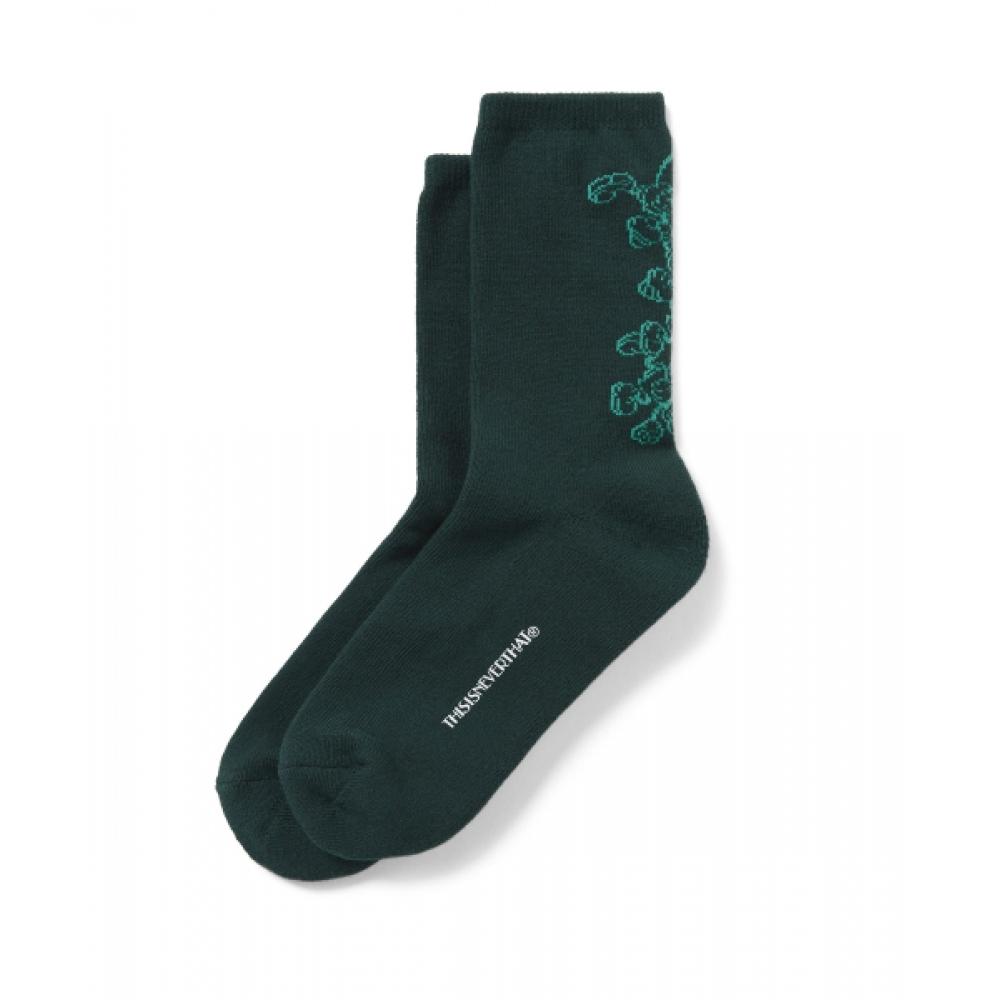 Thisisneverthat Socks Dark Green Tnt Mickey F
