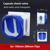 Kitchen Range Hoods Check Valve 150/160/180MM/200MM Pipe Double-ended Air Outlet Fresh ABS Highly Sealable And Heat Resisting