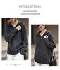 Autumn/Winter Women's 100% Pure Wool Hooded Cardigan Coat with Double Zipper and Long Sleeves.