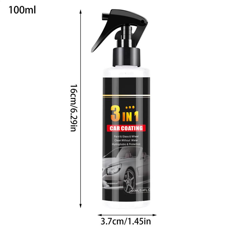 Coating Agent Spray 100ml Efficient Liquid Car Repairing Spray For Vehicles Paint Bumpers Automotive Glass Indoor Outdoor Garage