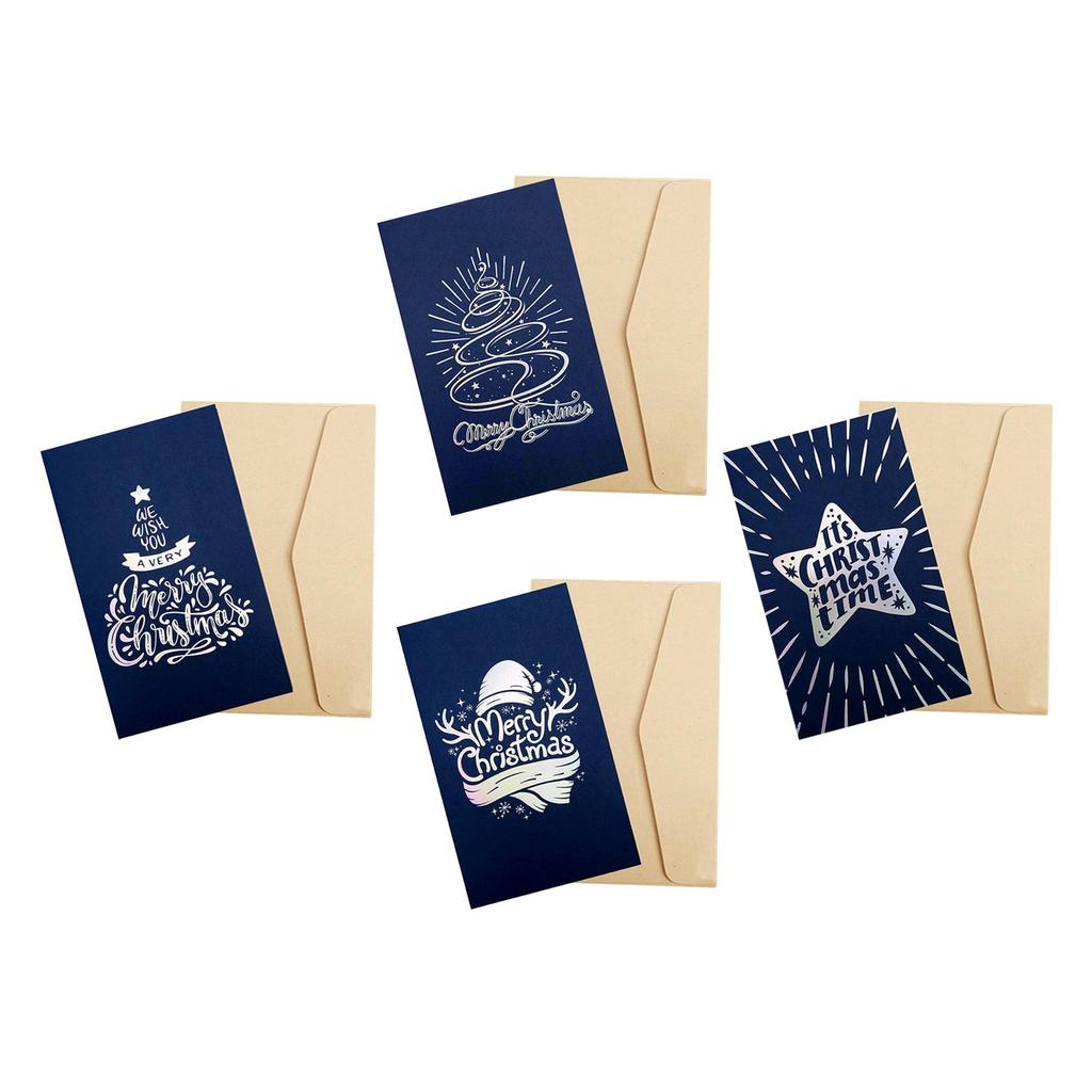 Christmas Card Paper Creative Anniversary Birthday Winter Holiday Greeting Card Christmas Decoration Gift for Husband Dad