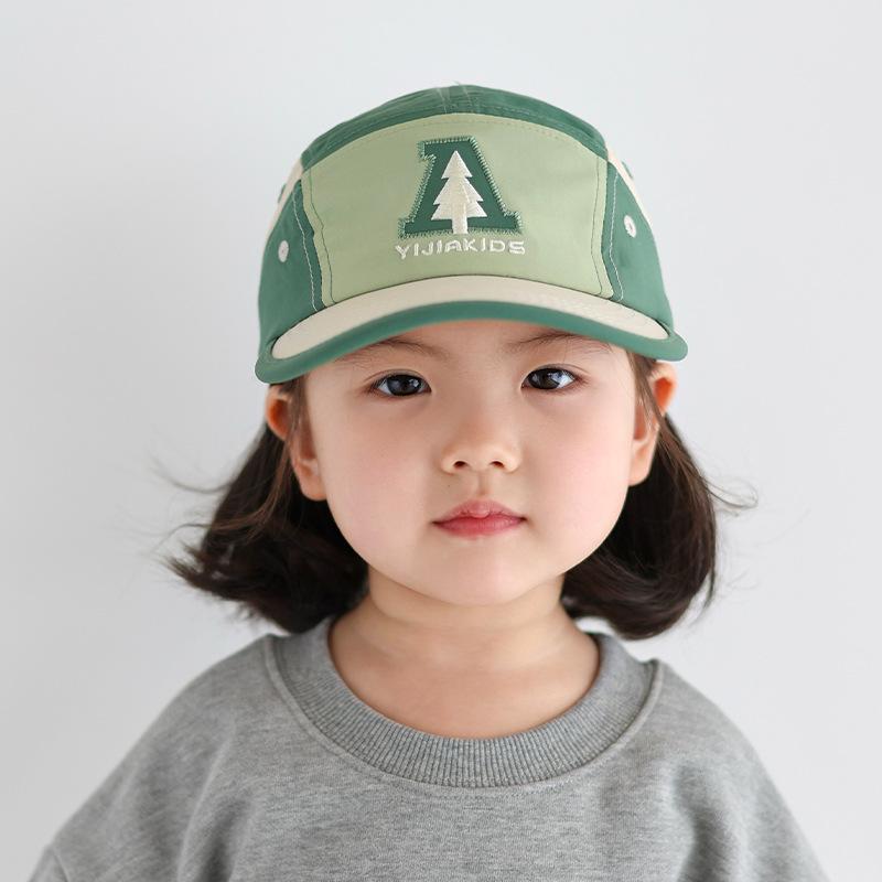 

Быстросохнущая кепка с цветовыми блоками Детская солнцезащитная бейсболка Весенне-летняя новая модель для мальчиков и девочек Детская повседневная шляпа Солнечная шляпа