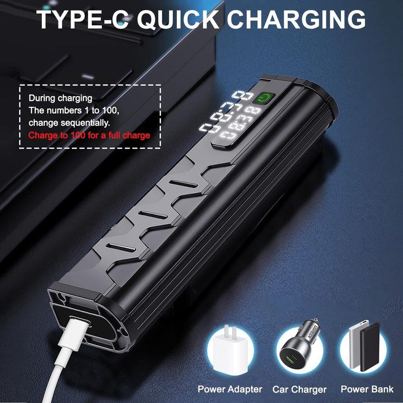 Φως Ποδηλάτου 10000mAh 17 LED Φως Ποδηλάτου Εμπρός Επαναφορτιζόμενος Φακός LED 10000LM Προβολέας με Power Bank Αξεσουάρ Ποδηλάτου