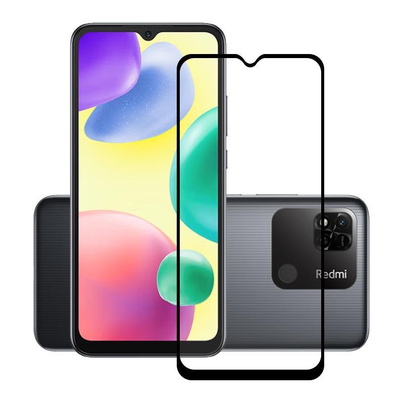 Redmi 10A Full Screen HD Tempered Film with Edge-to-Edge Coverage, Explosion-Proof Protection