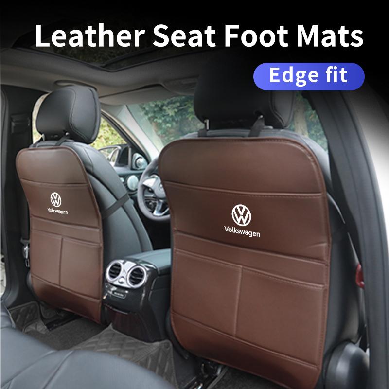 Car Seat Back Anti Kick Mats Protector Cover Seat Storage Kick Pads For Volkswagen VW Golf 4 6 7 GTI Tiguan B6 B7 MK5 MK6 Polo wzvc4