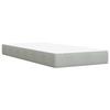 Box Spring Bed with Mattress Light Gray 80 X 200 Cm Velvet